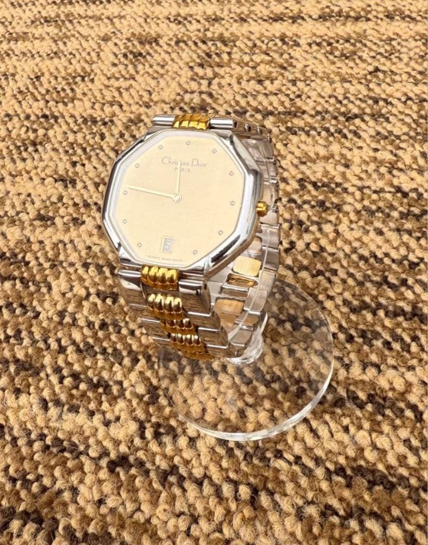電池交換済み Christian Dior 腕時計 ディオール オクタゴン