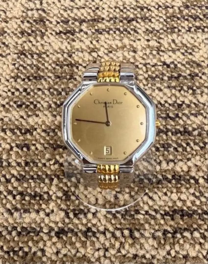 電池交換済み Christian Dior 腕時計 ディオール オクタゴン