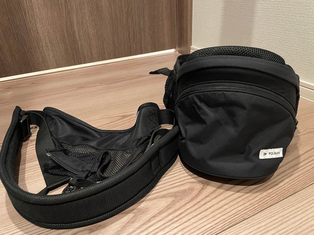 POLBAN ブラック アドバンス シングルショルダーベルト セットヒップシート