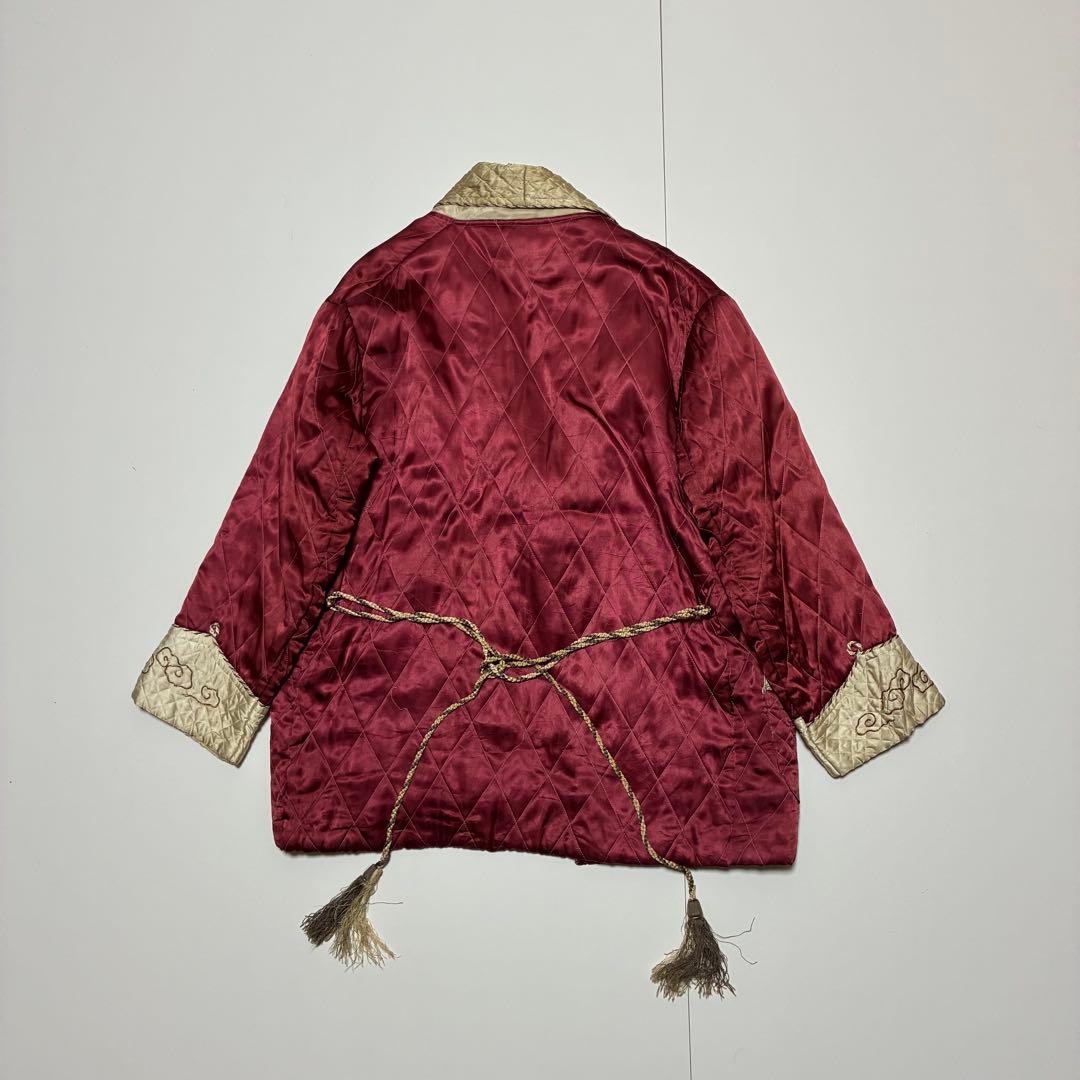 功*夫様 40s 50s スカガウン　スーベニアガウン　刺繍　龍　vintage