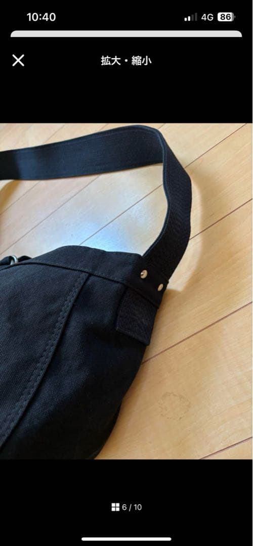 T.TタイガタカハシTAIGA TAKAHASHIニュースボーイバッグブラック