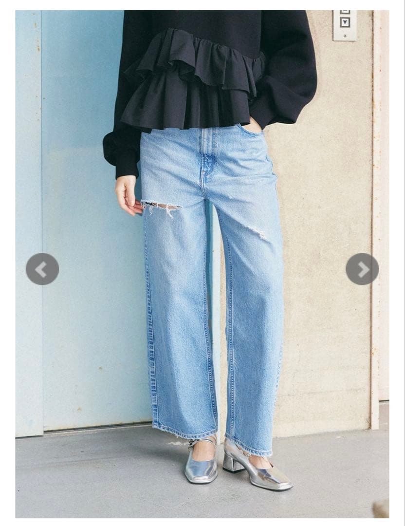 COEL×upper hights クラッシュデニムパンツ