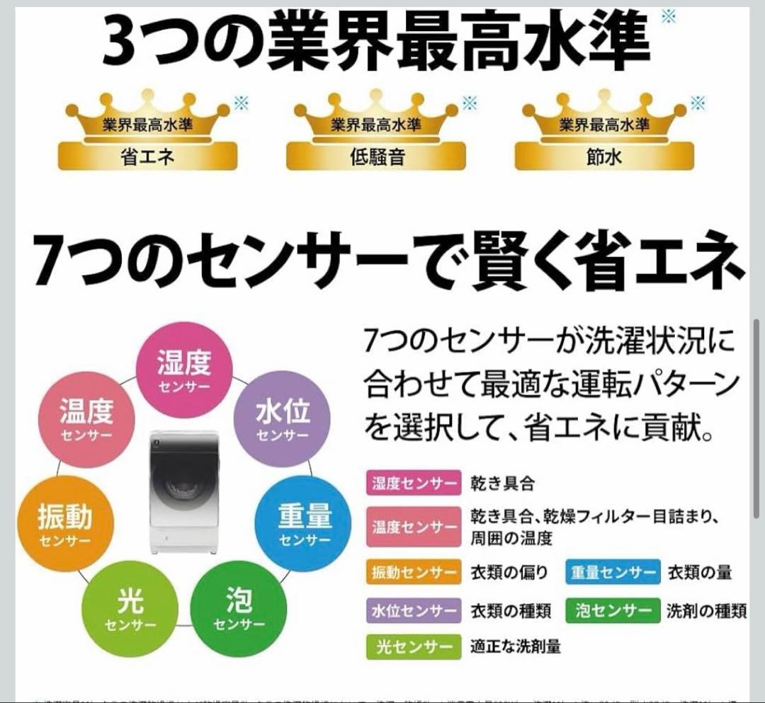 コ*ん様 シャープ ドラム式 洗濯乾燥機 ハイエンドモデル ES-X11A-SL