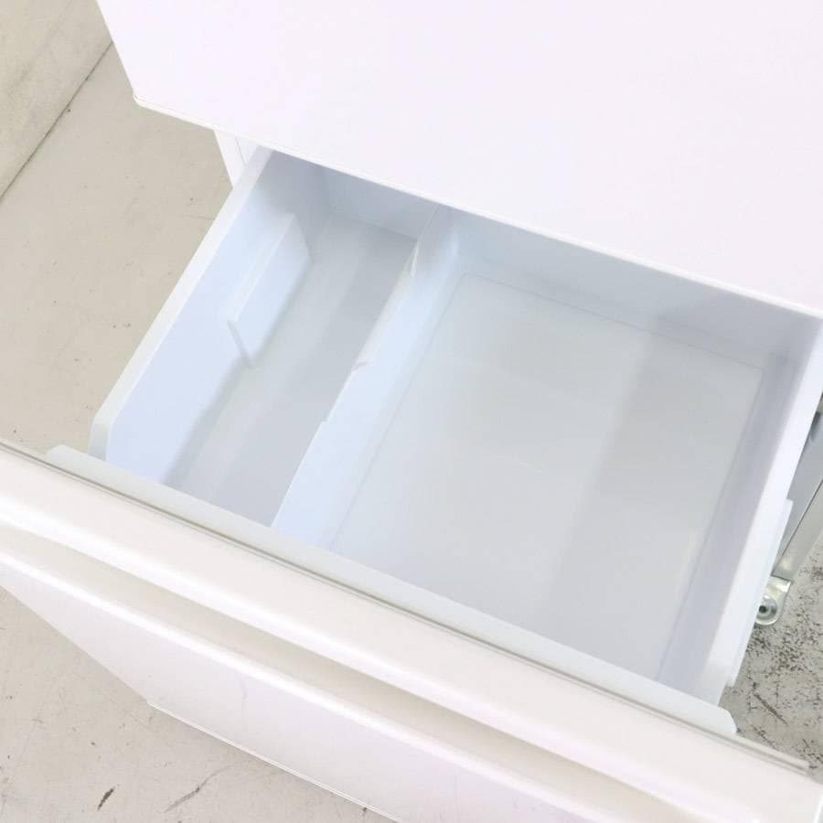 22年製 アクア 201L 2ドア 冷蔵庫 AQR-20MBK(W) 白 右開き