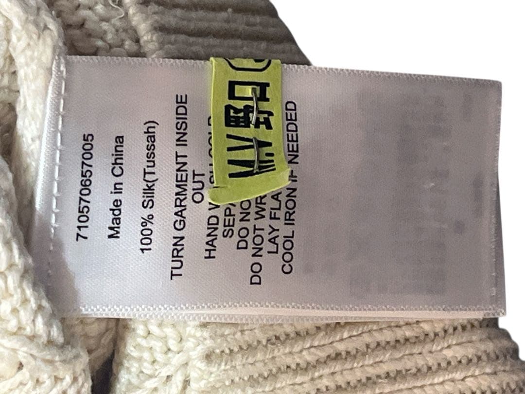 POLO RALPH LAUREN ハーフジップ ケーブルニット シルク100%