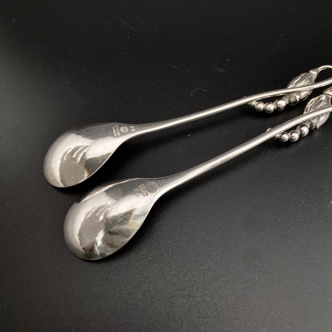 H220 ジョージジェンセン ブロッサム スターリング デミタススプーン