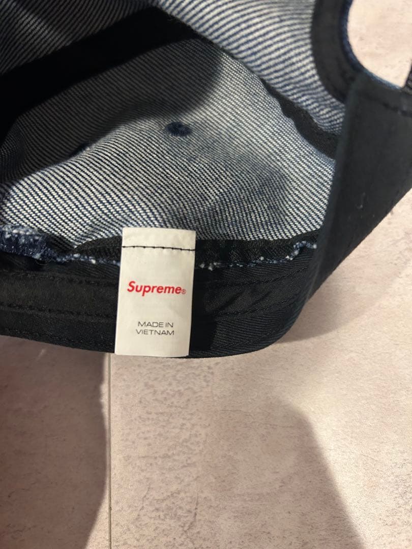 帽子 Supreme Flocked Denim Camp Cap