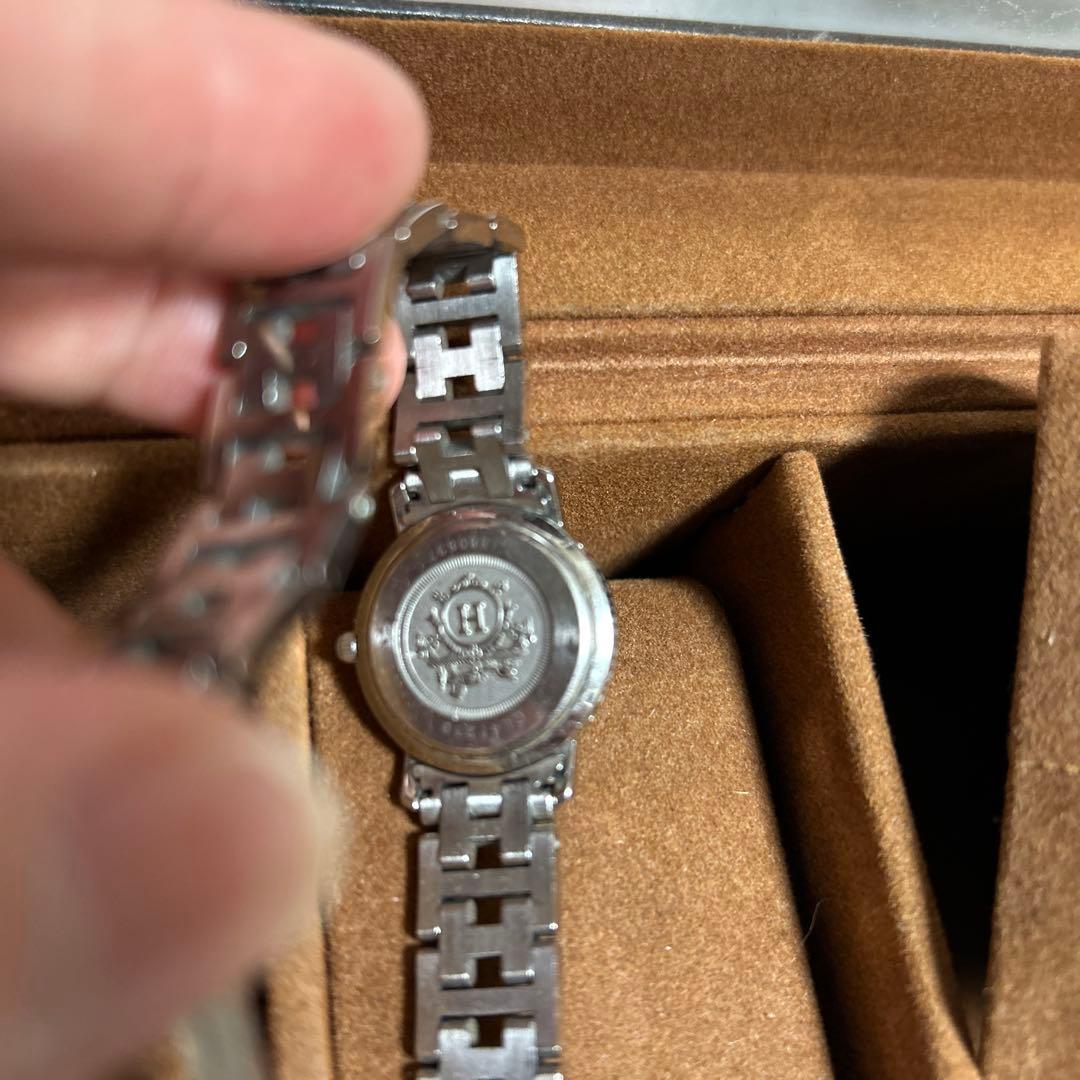 HERMESクリッパー時計 シルバー