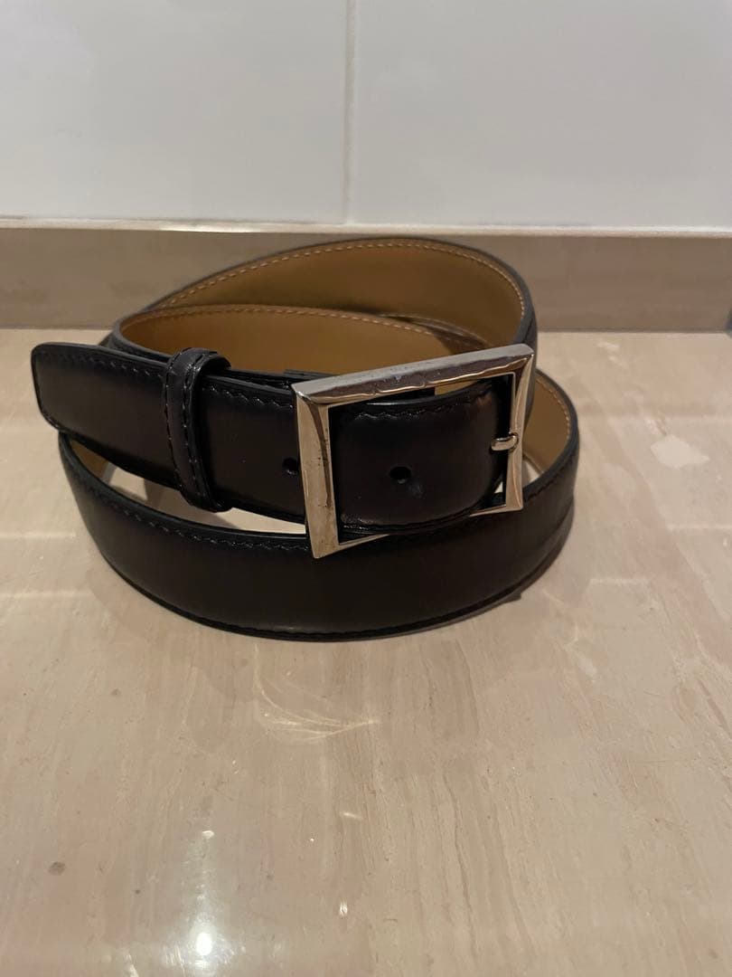 BERLUTI クラシックベルト　ヴェネチア カーフレザー　ブラック