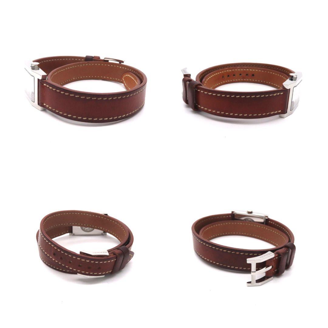 【タンデム】HERMES エルメス時計 TA1.210 ホワイトシェル☆極美品☆