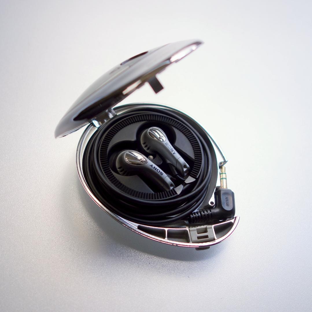 【音出し確認品】高音質 ソニー イヤホン MDR-E575 巻き取り式ケース付き