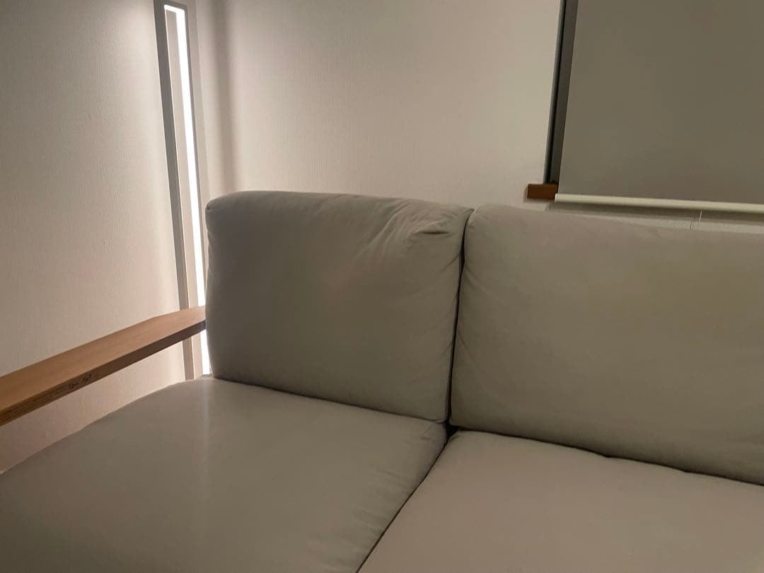 無印良品　木製フレーム2人掛けソファ