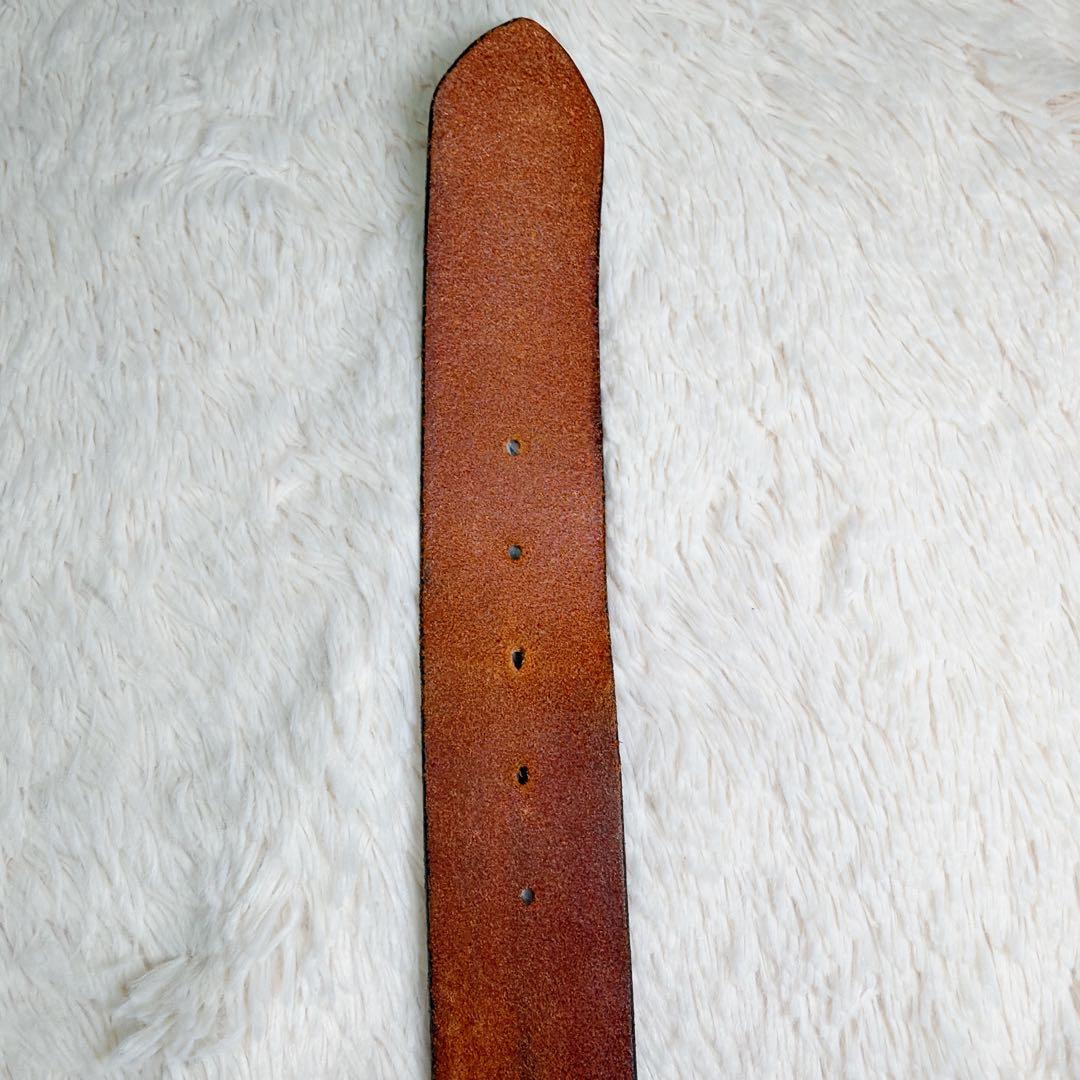 【希少デザイン】カウレザー　本革　スタッズ　ビジュー　ウエスタンベルト　メンズ