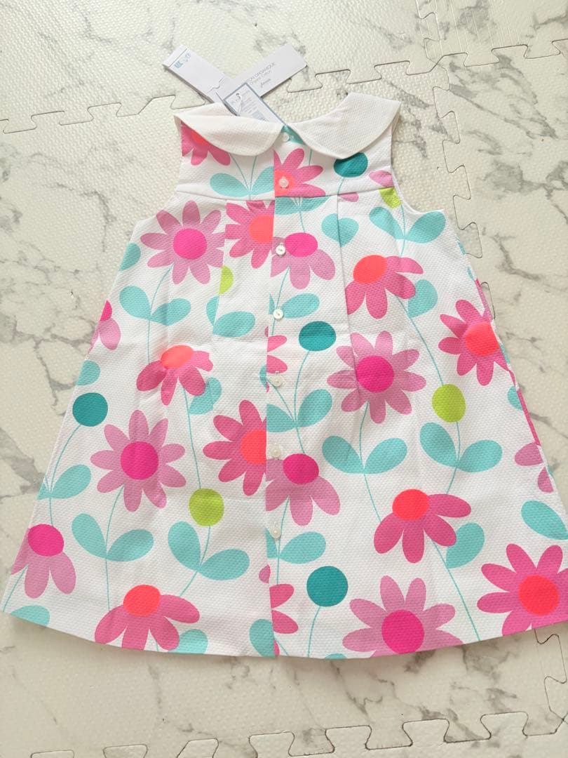 【新品タグ付き】Jacadi フラワープリントワンピース　36M