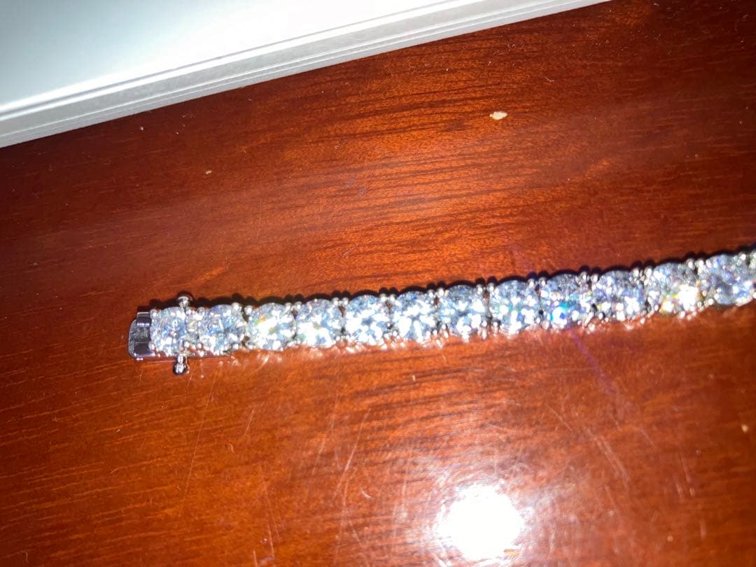 舐達麻着用 シルバー925 テニスブレスレット ジルコニア アバランチ