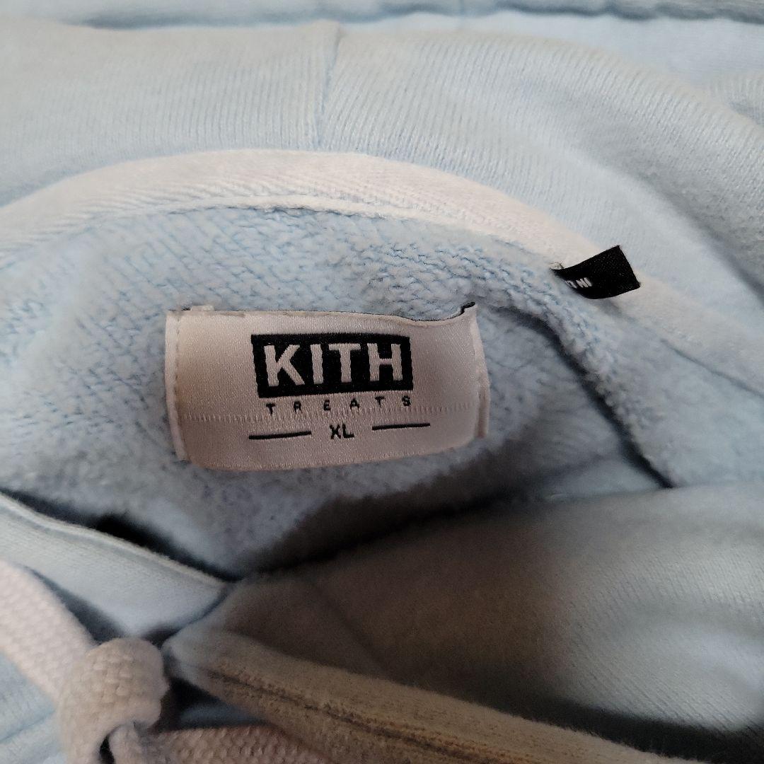 KITH TREATS ライトブルー パーカー　キス　サイズXL