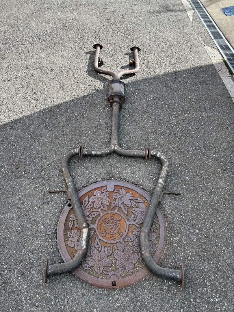 15マジェスタV8スチール製マフラー本体　リアピースありません