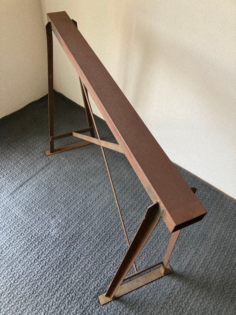 錆鉄　作業台　鉄柵　車止め　鉄棚　古鉄　超メルカリ市中　20000→18000