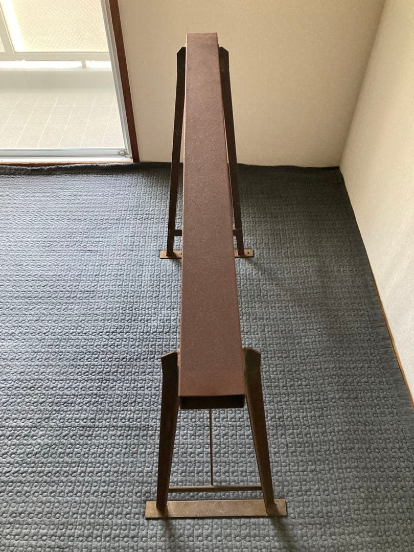 錆鉄　作業台　鉄柵　車止め　鉄棚　古鉄　超メルカリ市中　20000→18000