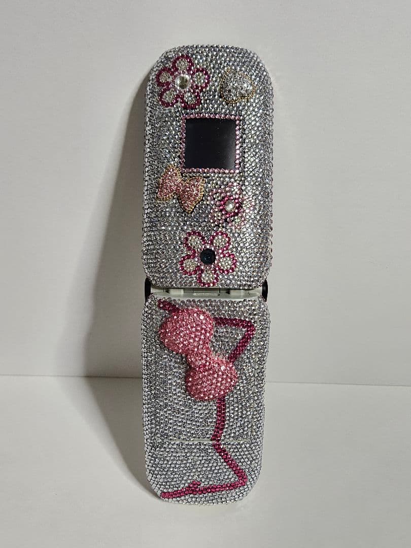 【フラワー①】デコ電/平成レトロ/ガラケー/ギャル/GAL/キティ/凸電