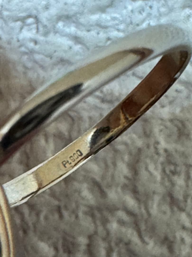 k18 pt 3連リング