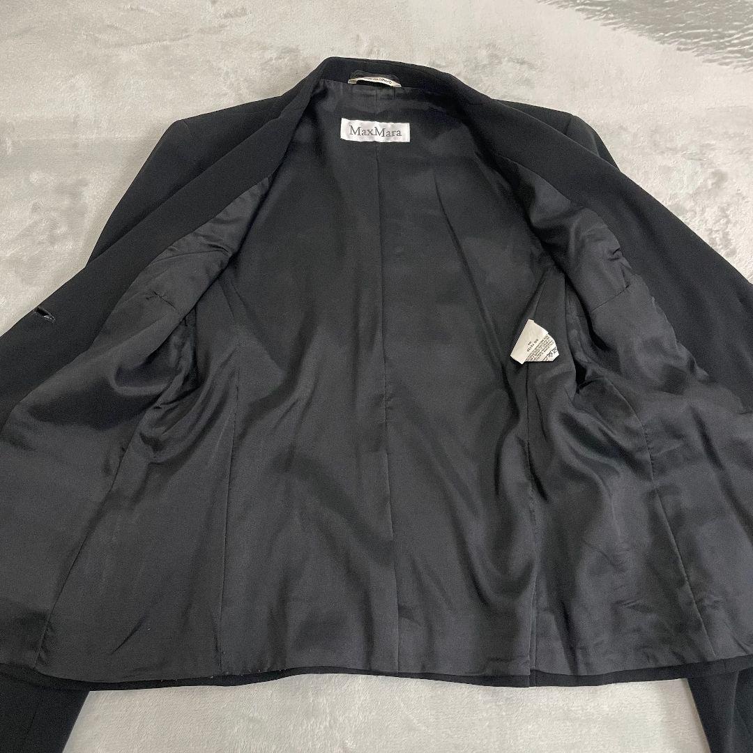 Max Mara マックスマーラ 最高級白タグ パンツ スーツ セットアップ 黒