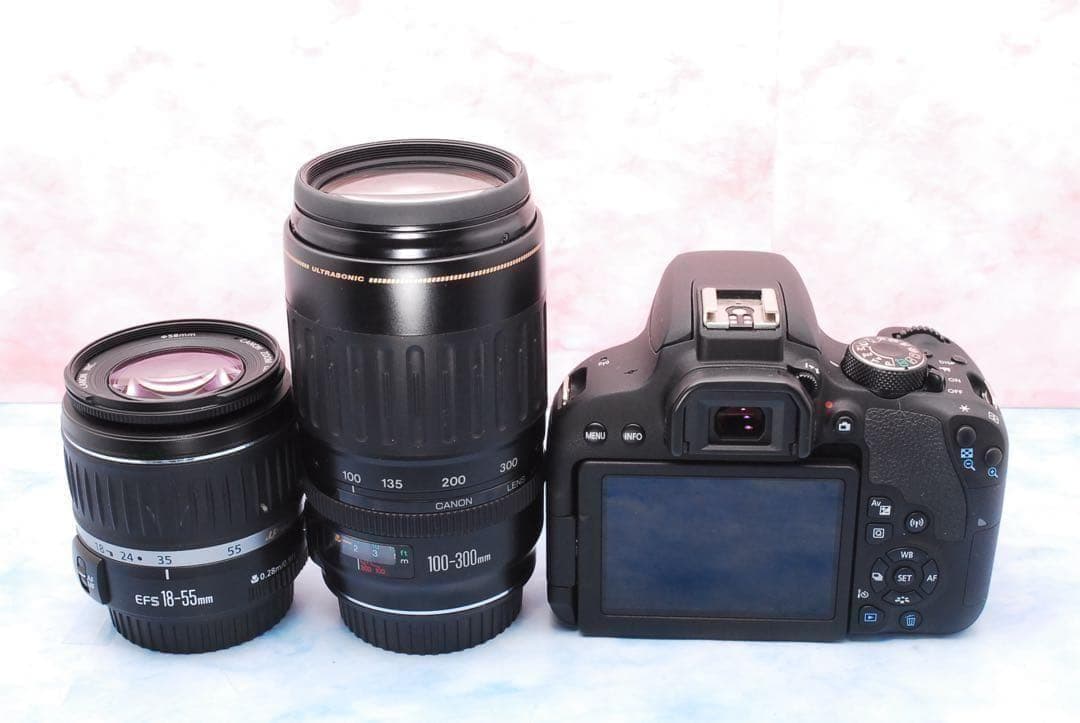 キャノン Kiss X9i★豪華Wレンズ★スマホ転送OK★一眼レフカメラ