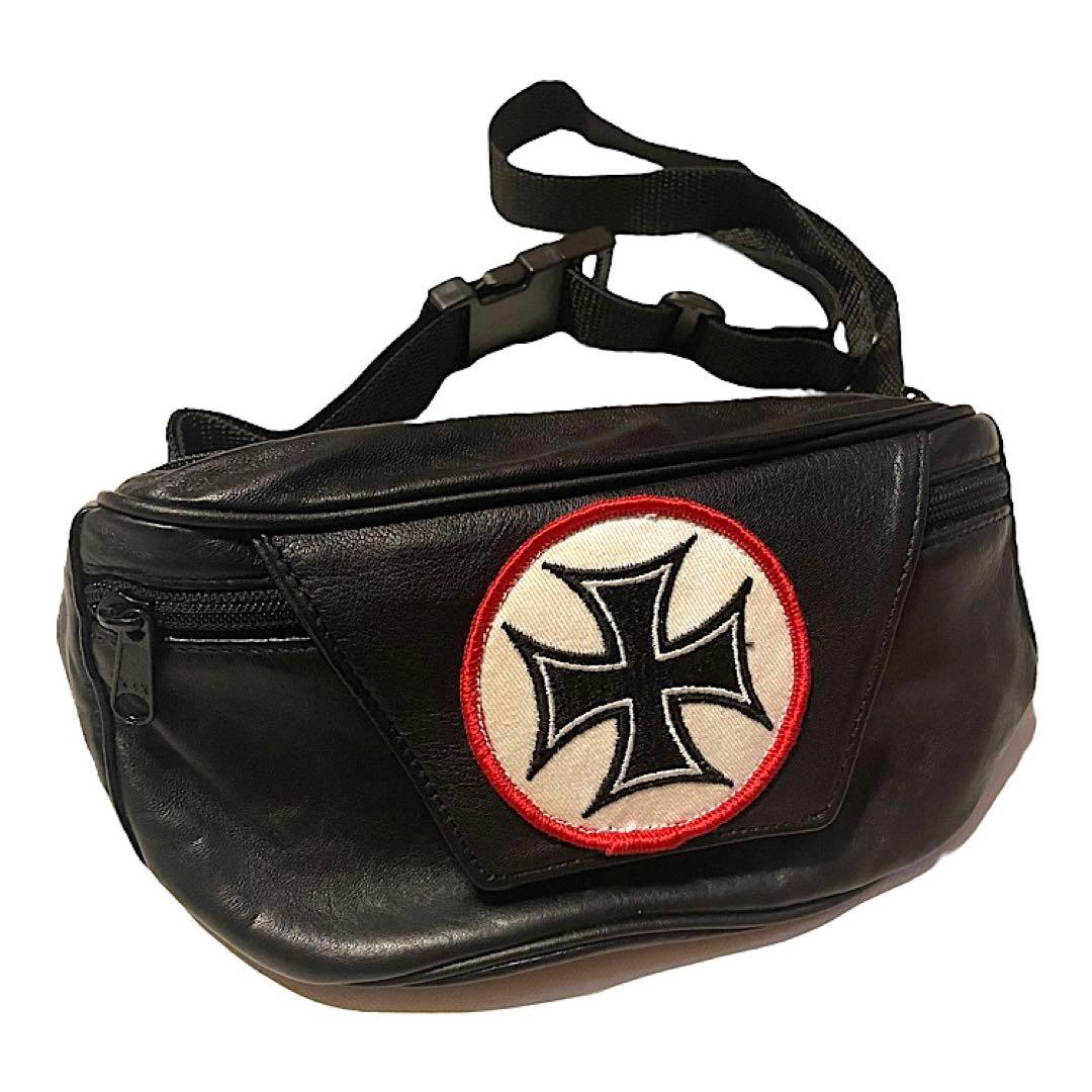 90s ウエストコーストチョッパーズ アイアンクロス ウエストポーチ ビンテージ