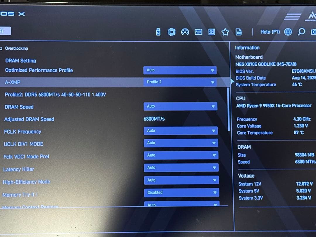 CORSAIR DDR5メモリ96GBセットXMP DDR5-6600/6800
