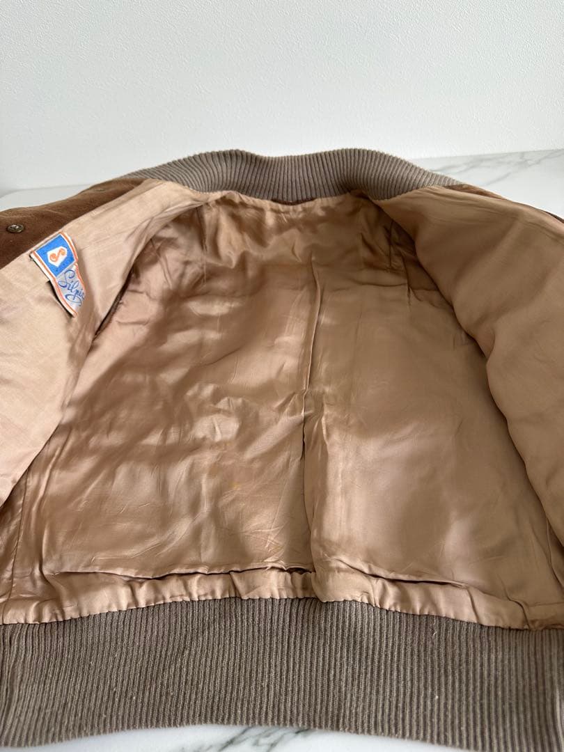 70s スエードレザーブルゾン