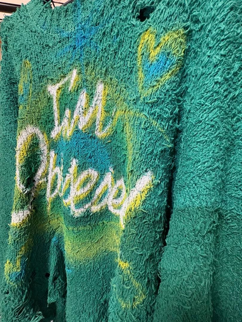 doublet ダブレット グリーンニット