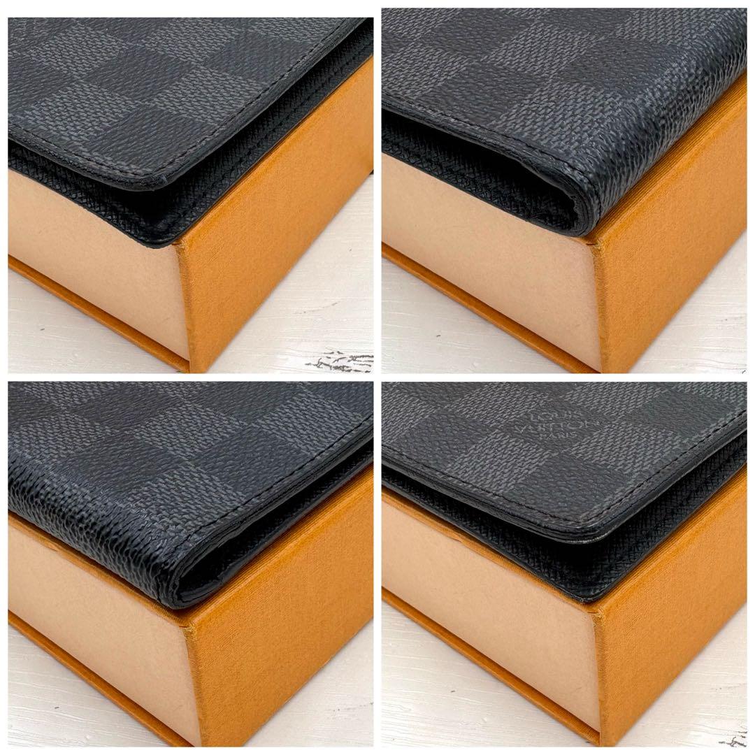 【美品】ルイヴィトン ダミエグラフィット ポルトフオイユ パンス マネークリップ