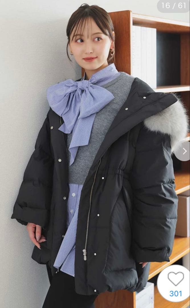 ○*様 SNIDEL 西川フードファーミドルダウン　サイズF