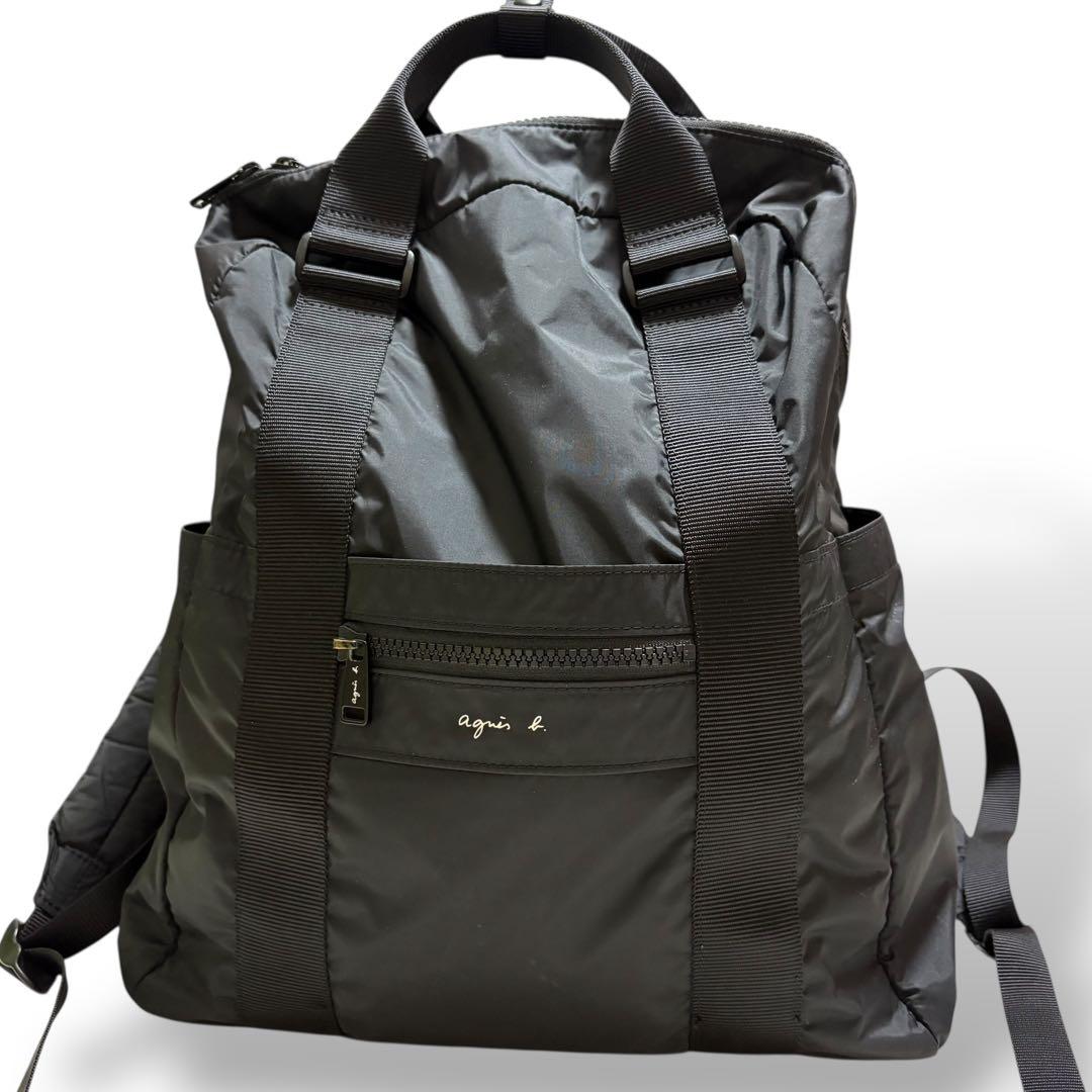 美品　agnes b アニエスベー　バックパック　リュック　ユニセックス　A4可