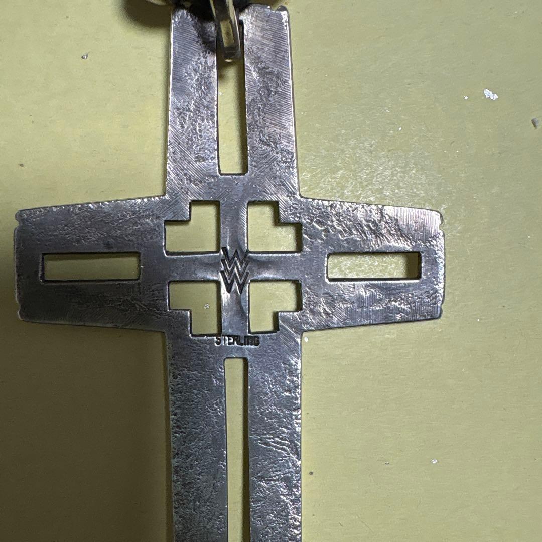 Waddie Crazy Horse シングルクロス シルバーネックレス