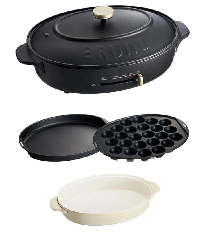 BRUNO crassy＋ ハーフ、グリルプレート付き