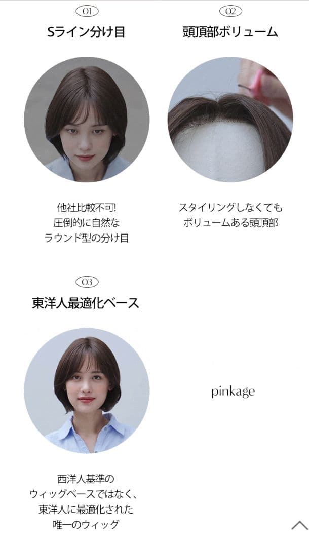 新品未使用手植えヌーディースキンフルウィッグ　ストレートレイクカット　ケアセット