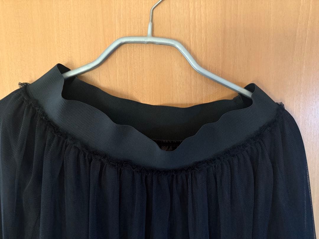 【未使用品】チュールスカート 黒