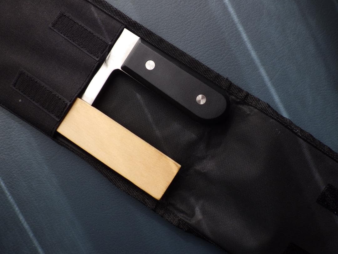 督*森様 INOX鋼/中華包丁★正義作★両刃手研ぎ済み・堺打刃物▲記名有▲