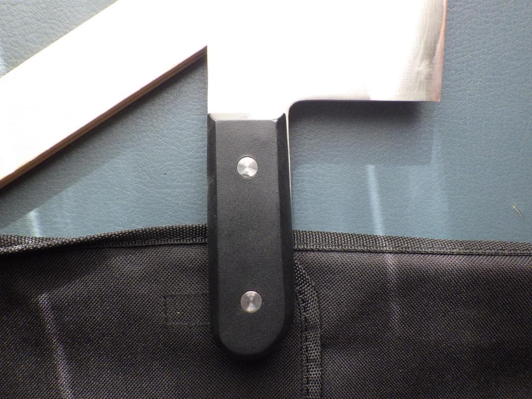 督*森様 INOX鋼/中華包丁★正義作★両刃手研ぎ済み・堺打刃物▲記名有▲