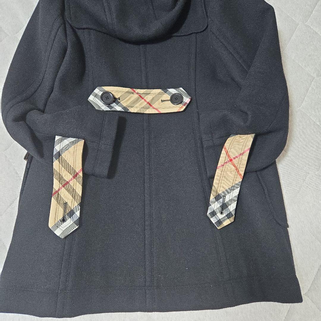 BURBERRY BLUE LABEL ダッフルコ ート 黒 サイズ40