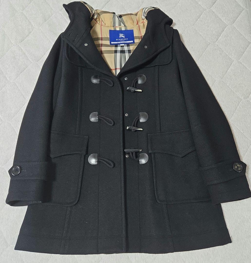 BURBERRY BLUE LABEL ダッフルコ ート 黒 サイズ40