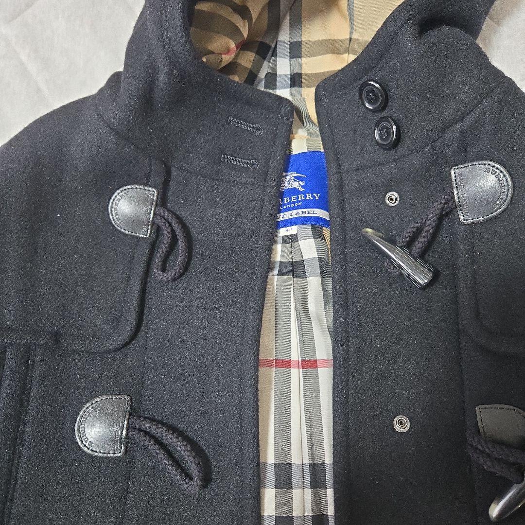 BURBERRY BLUE LABEL ダッフルコ ート 黒 サイズ40