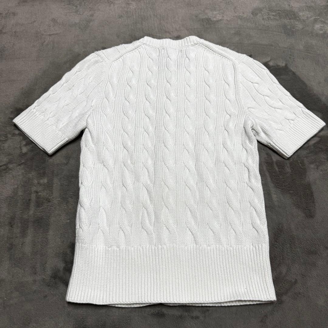 Polo By Ralph Lauren ケーブルニット カーディガン 白