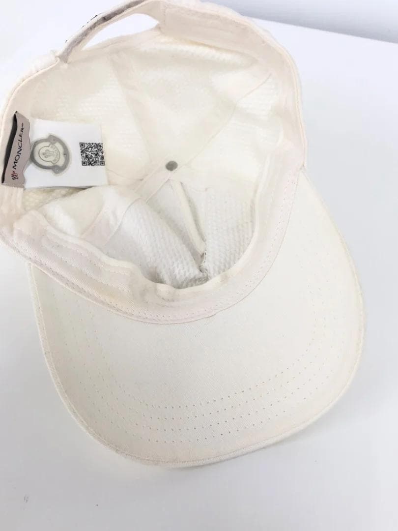 ◇MONCLER◇ モンクレール 【代理店タグ有】ユニセックス キャップ 帽子白
