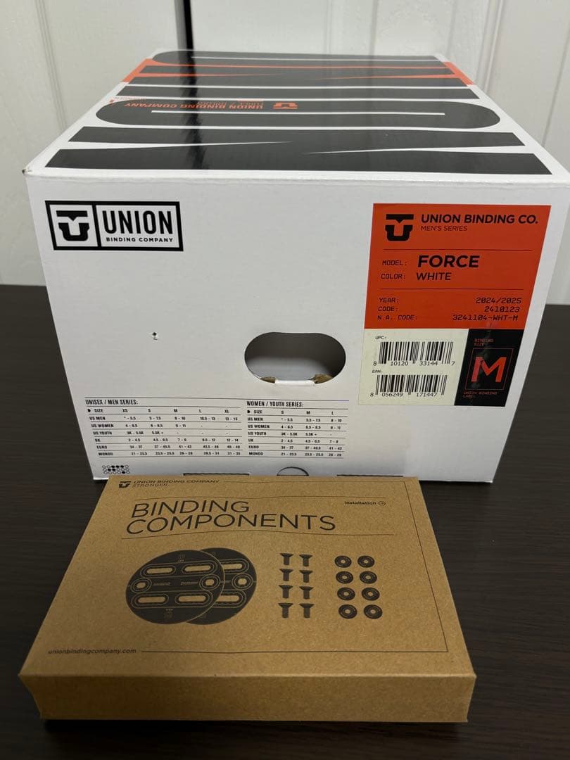 新品 24-25 UNION FORCE ホワイト M ユニオン フォース