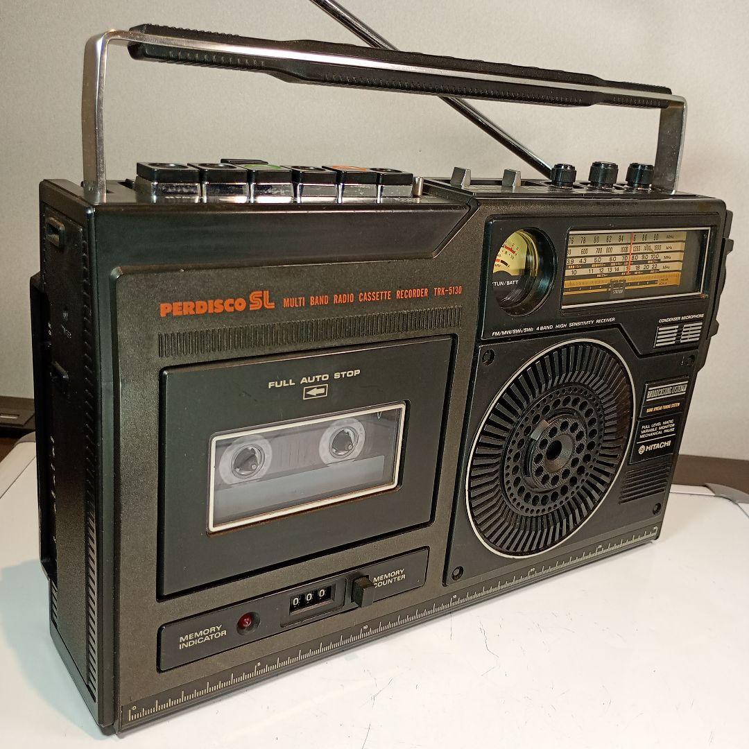 n*a様 日立 BCLラジカセ TRK-5130 整備済み動作品 SWは3.8〜
