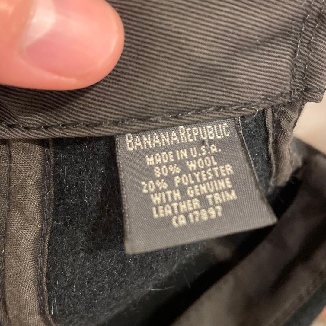 90s USA製 BANANA REPUBLIC ウールキャップ