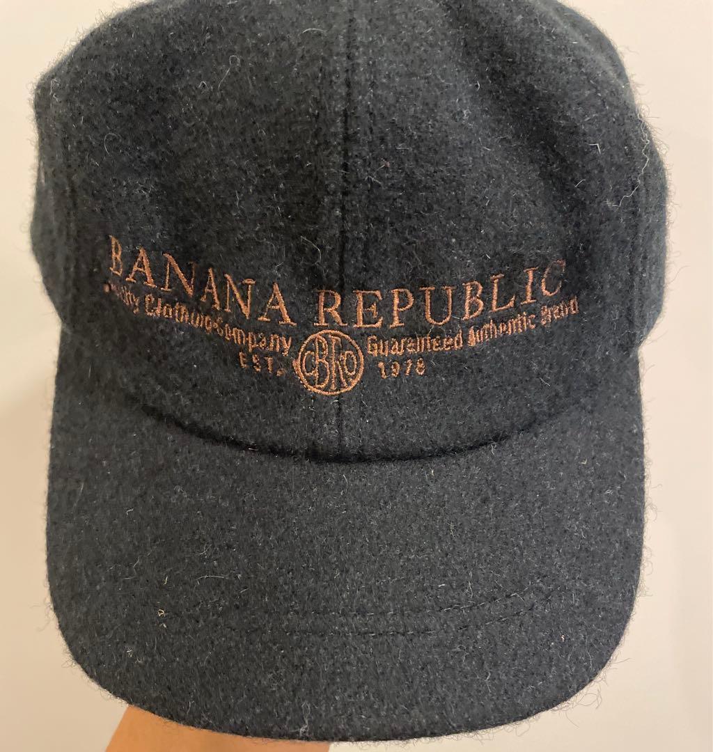 90s USA製 BANANA REPUBLIC ウールキャップ