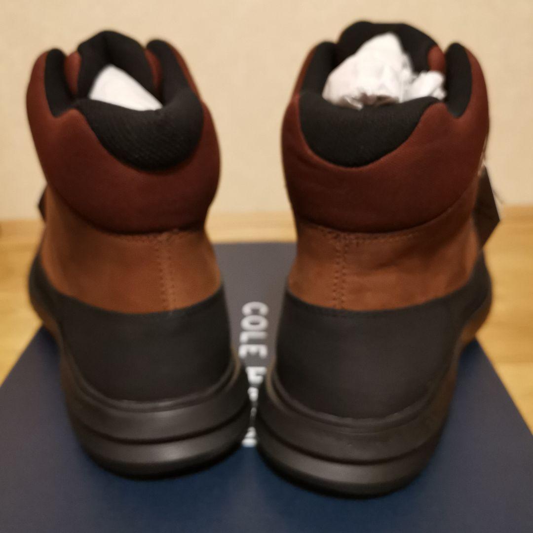 気まぐれ値下 新品)コールハーン GRAND+HIKER WP 茶 25.5